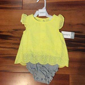 Carters yellow/blue one piece